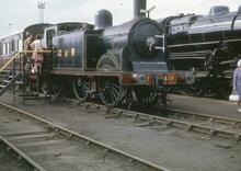 Caledonian Railway 439 class 0-4-4T No 419 (BR no 55189. Shildon Rail 150 26 August 1975