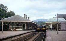 Keswick station (CKP @ 12m 76ch), looking east. 11 July 1964