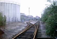 Glaxo Sidings on course of Furness Railway Bardsea Branch (GXO) south-west of Plumpton Junction . 10 May 1986