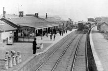 Stranraer Town Station c. 1900.  (STN @ 53m 29ch) (Ref: 030423)