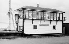 Stranraer Harbour signal box (STR4 @ 53m 77ch). 14 June 1971 (Ref: 221230)