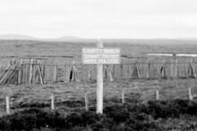 County March Summit sign (WCK @ 129m 60ch). 23 June 1971