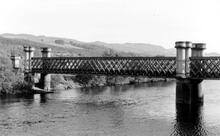 Logierait Viaduct over the River Tay (BAF @ 24m 06ch – 24m 11ch). 17 October 1965