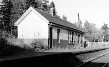 Grandtully station (BAF @ 27m 69ch), looking east. 17 October 1965 