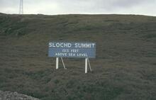 Slochd Summit sign (HGL2 @ 95m 31ch). 18 July 1978 (Ref: 221412)