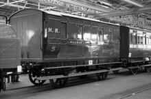 012132  Highland Railway 4-wheeled passenger Brake Van no 5. Shildon Rail 150, 26 August 1975 (Ref: 012132)