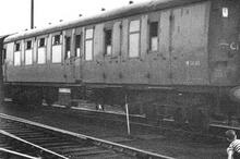 Brake 2nd no. M34265 (at Barrow Hill). 27 September 1970 (Ref: 221363)