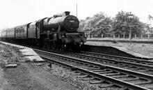 LMSR 6P “Jubilee” 4-6-0 Loco 45676 “Codrington” passing Standon Bridge (LEC4 @ 143m 32ch)