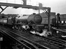 LMSR “Princess Royal” Class 4-6-2 No 46203 “Princess Margaret Rose” at Crewe (LEC1 @ 158m 00ch)