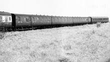 L&YR Rake of Coaches at Haslingden