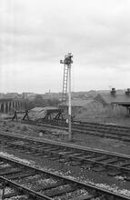 012741  Burnley Central (GJC @ 22m 05ch). Shunting signal – post mounted. 17 September 1977