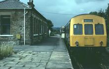 Clayton West station  (CWE @ 11m 21ch). 28 July 1979