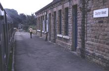 Clayton West station  (CWE @ 11m 21ch). 28 July 1979