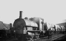 Ex-LYR Class 0F 0-4-0ST No 51222. Goole Docks. 02 March 1954