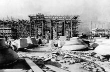 Euston Station. Construction of Great Arch October 1837. (LEC1 @ 0m 0ch) (Ref: 031105)