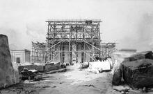 Euston Station. Construction of Great Arch May 1838. (LEC1 @ 0m 0ch) (Ref: 031106)