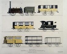 Plate 18 Coaches etc emp;oyed on the Liverpool and Manchester railway