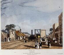 Plate 16.Parkside station. Where Mr Huskisson fell