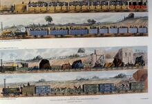 Plate 20. Travelling on the Liverpool and Manchester railway