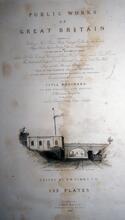 Title page Public Works of Great Britain. Contents and image of Watford station 