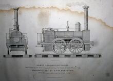  Plate 77 Steam Loco engine "Comet" 