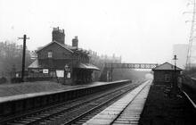 Connah's Quay station (CNH3 @ 188m 04ch) looking north. 12 February 1966