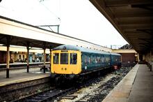 Stockport Edgeley station (CMP2 @ 183m 01ch). 23 May 1981