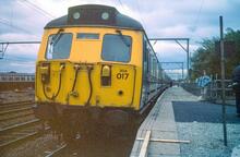 Longsight temporary station (CMP2 @ 187m 12ch), looking South. 08 October 1988