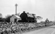 68012 Leaving Hopton Top heading towards Friden 21 April 1966. (CHP1 @ 18m 74ch)