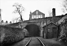 Shallcross, overbridge carrying A625 road (024377-08)