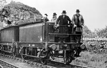 A visiting group on a tender at Middle Peak 13 June 1951. (CHP1 @ 20m 79ch)