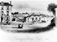 Watford Junction Station.  - Print from 1860 (LEC1 @ 17m 34ch) (Ref: 030489)