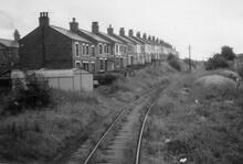 Cronton Colliery Branch (CHQ). Overgrown, 15 July 1966