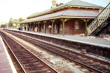 Rainhill station (DSE @ 8m 72ch), main building. 18 May 1980