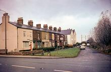 Poynton Old (Midway) station (MCH @ 3m 59ch). 03 November 1985