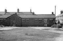 012048  Rugby Goods Yard (LEC1 @ approx 82m 50ch). Stables viewed from within yard (north side). 8 August 1975 (Ref: 012048)