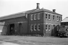 912057  Rugby goods shed (LEC1 @ approx 82m 50ch). South-east corner. 8 August 1975 (Ref: 012057)