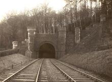 Shugborough Tunnel, north portal (LEC2 @ 129m 01ch).  11 Jan 1894 (Ref: 030648)