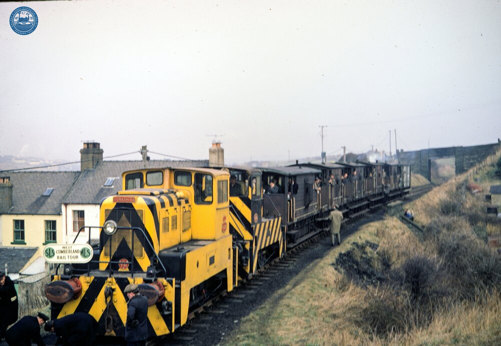 Cleator & Workington Jcn Railway. Harrington. Yorkshire Engine Company Locos Nos USC207 and USC 210. 02 March 1968