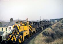 Cleator & Workington Jcn Railway. Harrington. Yorkshire Engine Company Locos Nos USC207 and USC 210. 02 March 1968