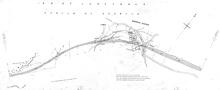 Midland & Furness Joint Railway. Carnforth – Wennington Line. 2½mp – 3½mp. Borwick Station. 1950 survey