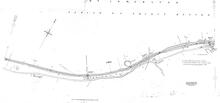 Midland & Furness Joint Railway. Carnforth – Wennington Line. 3½mp – 4½mp. 1950 survey