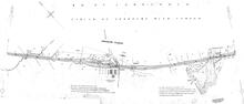 Midland & Furness Joint Railway. Carnforth – Wennington Line. 6½mp – 7½mp. Arkholme Station. 1950 survey