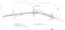 Midland & Furness Joint Railway. Carnforth – Wennington Line. 7½mp – 8½mp. Melling Station. 1950 survey