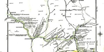 Sheets: 66 1893 -- 67 1924. Ashby, Cromford and Pinxton Canals