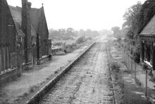 Darley Dale station (AJM1 @ 147m 15ch) after closure. 1971