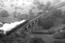 Monsal Dale Viaduct  (AMJ2 @ approx 156¼mp). Circa 1965