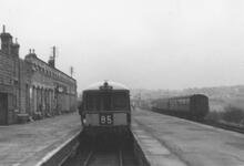 Buxton (Midland) terminus (CNB5 @ 164m 55ch). DMU M50482. 29 January 1967