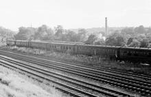 Chesterfield, near Tapton North Junction (ELR - TJC1 @ approx 147mp). C1970