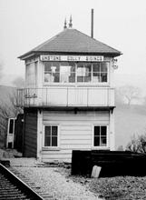 Unstone Colliery Sidings Signalbox (ELR - TJC1 @ 149m 50ch). 06 April 1971